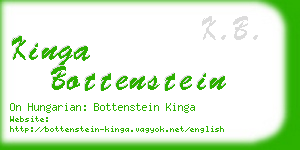 kinga bottenstein business card
